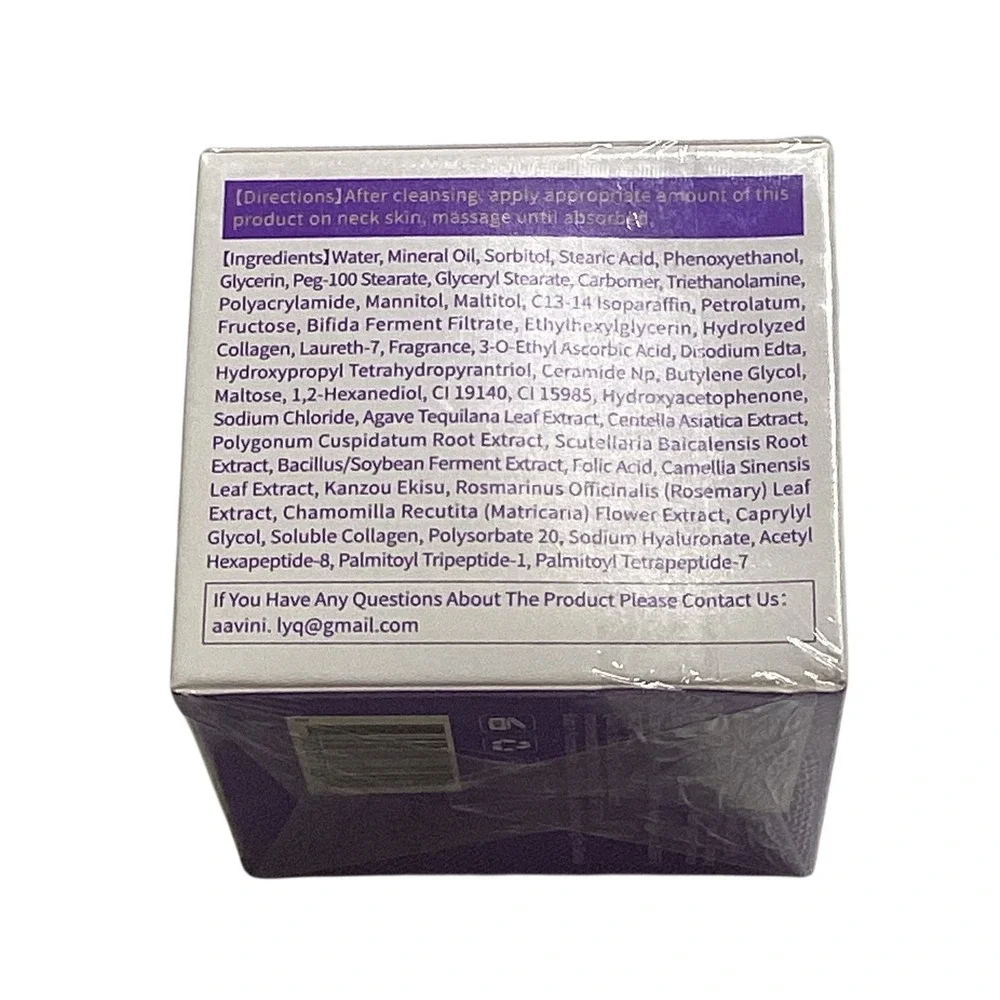 Aavini Firming and Revitalizing Neck Cream Recombinant Collagen 1.76oz 50g New